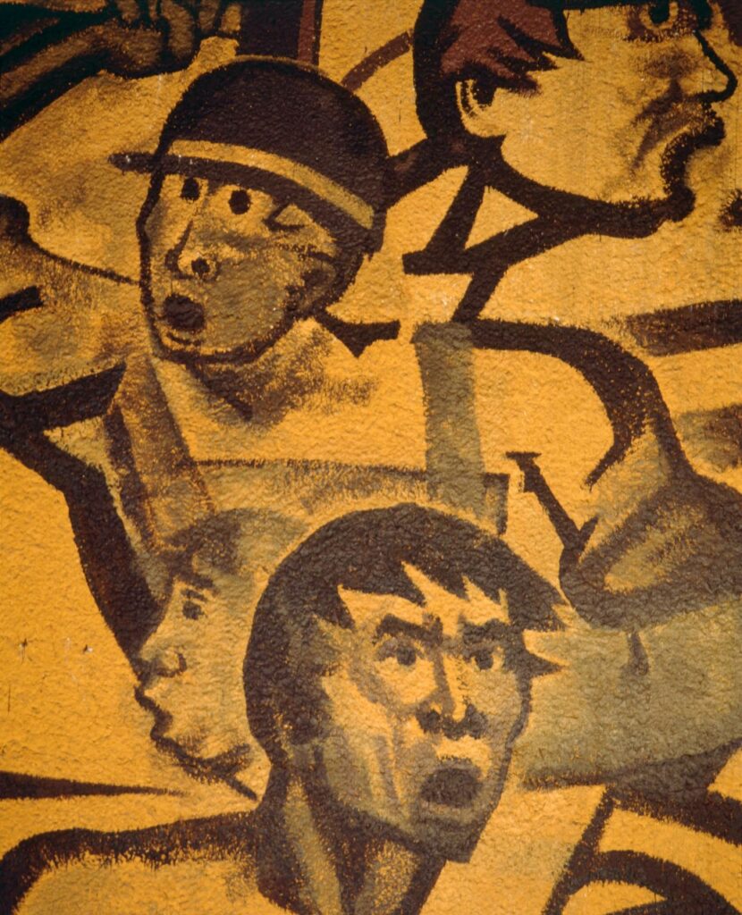 Murales de Hernández Delgadillo, inspirados en el movimiento del 68 8 José Hernández Delgadillo