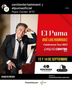 A sus 80 años, José Luis Rodríguez, El Puma, vuelve a México con una serie de conciertos y la convicción de que ha dejado atrás enfermedades y que si algo le pasa, decidió que le ocurra en el país