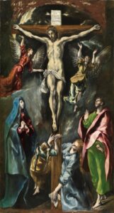 La crucifixión, El Greco, óleo sobre lienzo, 1597-1600, Madrid. Foto: Especial.