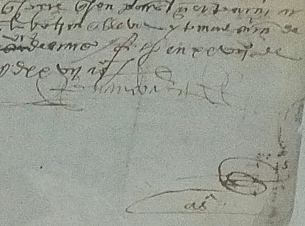 Rescatan manuscrito de Cortés de subasta en EU 6 Al calce del documento, la firma de Cortés. Foto: Especial.