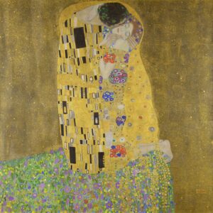 "El beso", de Gustav Klimt, óleo sobre lienzo, 1907-08.