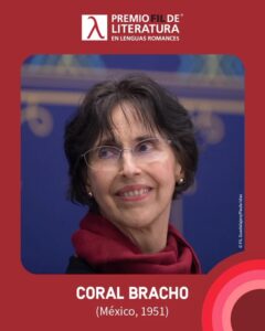 La escritora mexicana Coral Bracho se alzó este lunes con el Premio Fil de Literatura 2023, uno de los principales galardones literarios