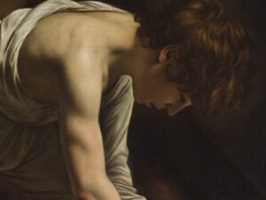 David vencedor de Goliat, obra que muestra de la originalidad de Caravaggio, fue sometida a un proceso de eliminación de los barnices oxidados y opacos en la superficie