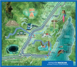 En la Gran Guia Tren Maya quedaron plasmados las zonas arqueológicas, ciudades históricas, pueblos mágicos, reservas naturales y parques ecológicos
