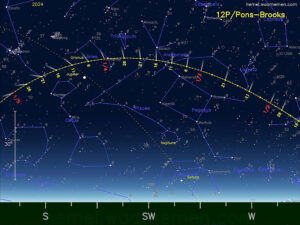 El cometa Diablo puede observarse desde México A partir de ayer y hasta finales de mes con binoculares, en zonas con cielo oscuro y despejado
