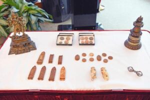 Funcionarios chinos recibieron el miércoles 38 piezas de reliquias culturales devueltas por la Oficina del Fiscal del Distrito de Manhattan.