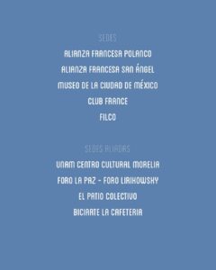 El festival francés La Fiesta de la Música llega al Museo de la CdMx 8 El Museo de la CdMx, sede de la 42 edición de La Fiesta de la Música, que organiza el Ministerio de Cultura del gobierno de Francia a través de la Alianza Francesa de México