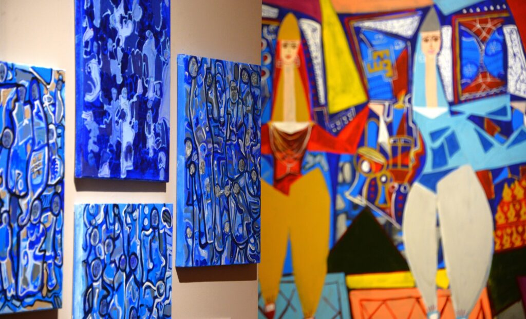 Imene Khelifi exhibe 53 obras inspiradas en la novelista Abdul Hamid 11 Imene Khelifi vientos del sur Argelia Abdul Hamid