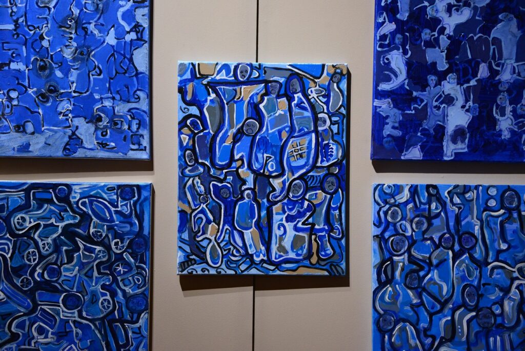 Imene Khelifi exhibe 53 obras inspiradas en la novelista Abdul Hamid 9 Imene Khelifi vientos del sur Argelia Abdul Hamid