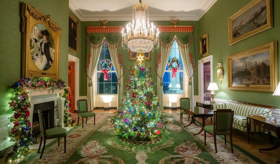 Jill Biden trump Navidad adornos casa blanca árbol