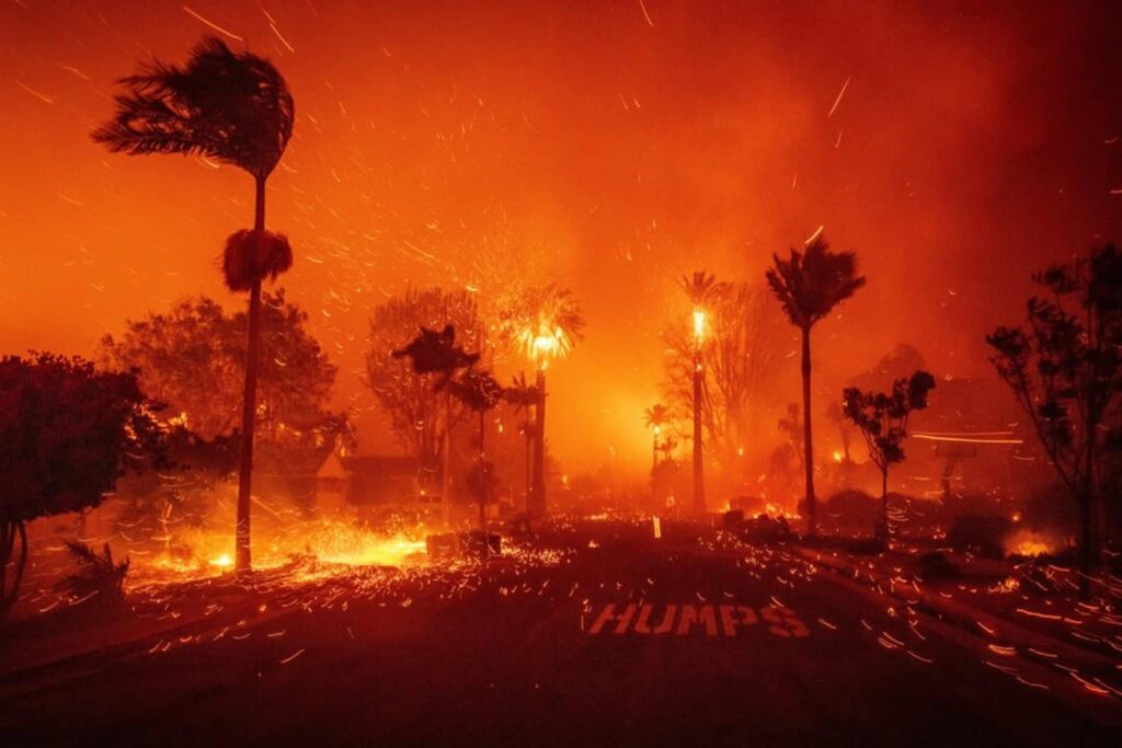 Satélites de la NASA captan los incendios en Los Ángeles 7 Incendio forestal nasa satélites ángeles california