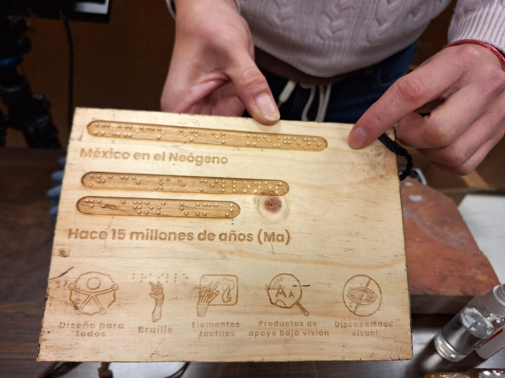 Dedican ‘Patrimonio fósil nacional’ a personas con debilidad visual 9 Patrimonio fósil nacional instituto geología braile