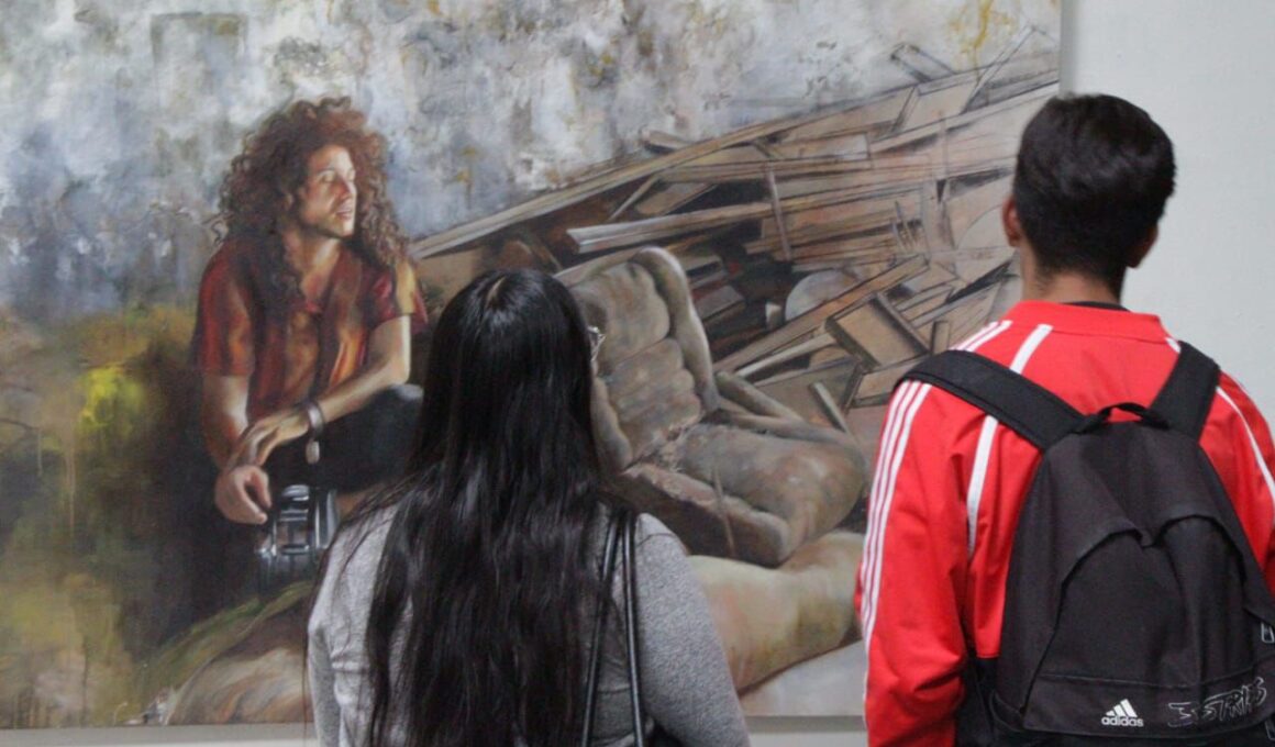 Huella ruinas pintura Foro La Fuente Ollin Yoliztli