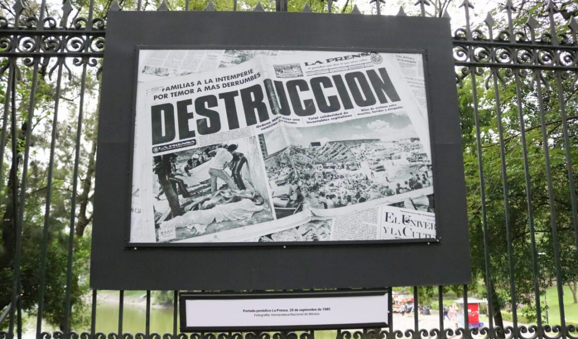 Exposición terremoto 1985 fotos Chapultepec memoria