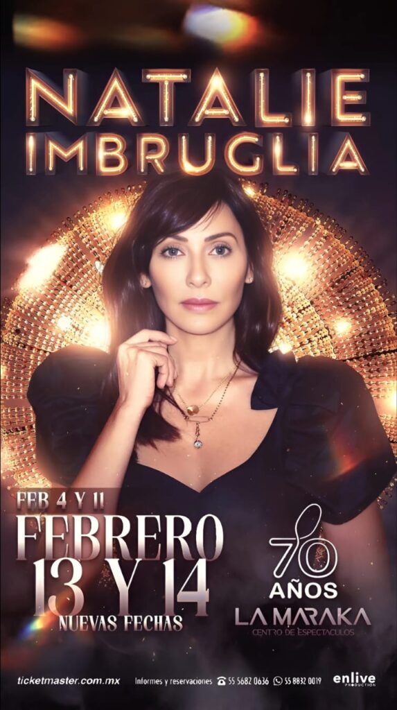 Natalie Imbruglia celebrará su cumpleaños 50 y el Día del Amor en México 8 Natalie Imbruglia mexico maraka concierto australia