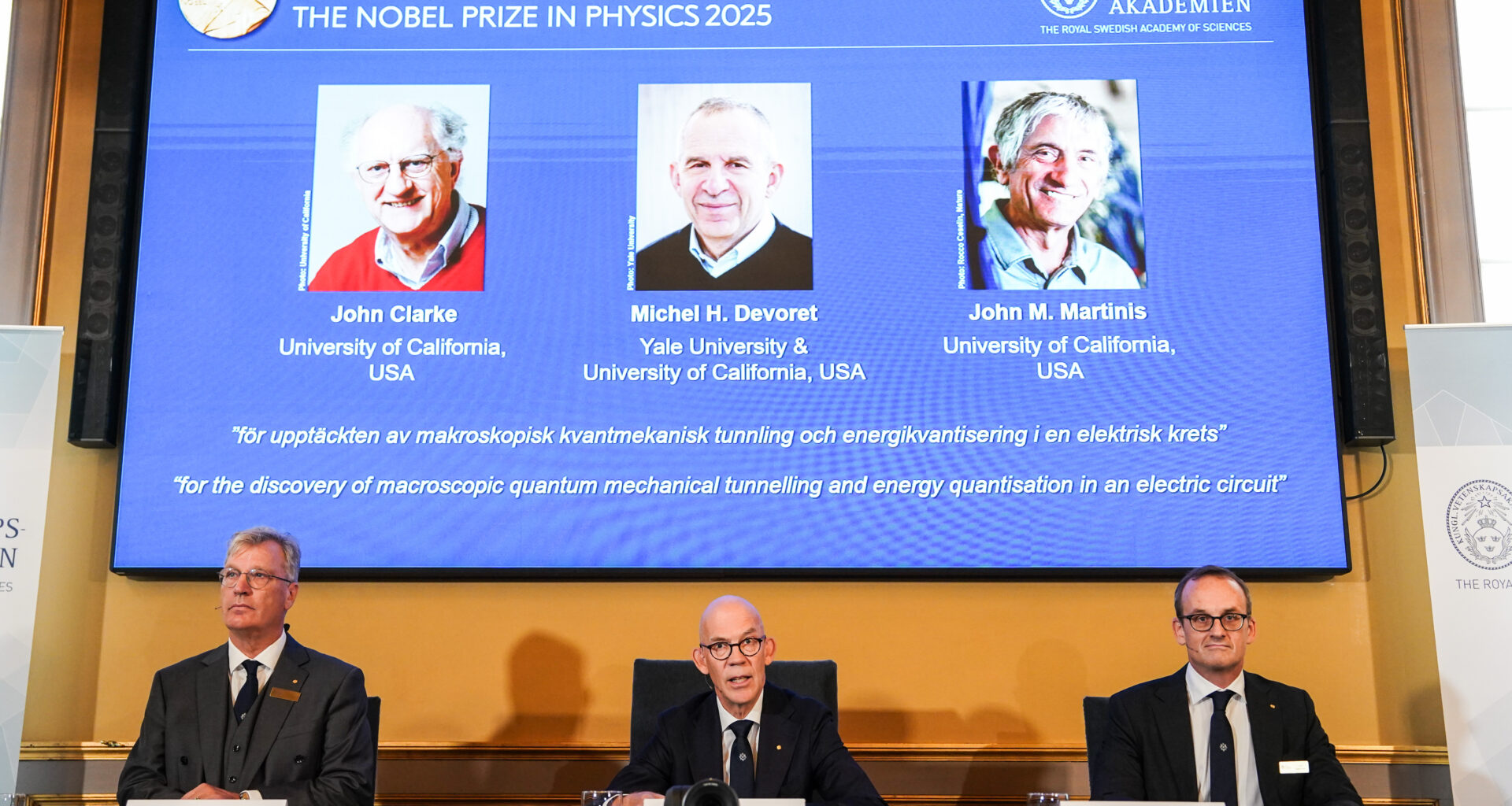 Premios nobel Fisica cuántica efecto túnel mecanica