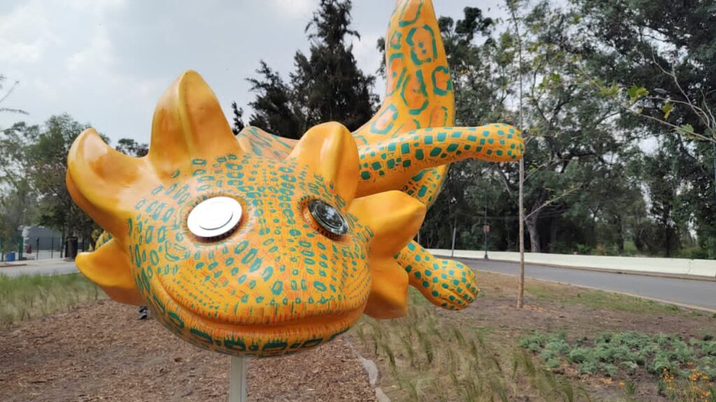 Llegan los primeros 20 ajolotes monumentales a Xochimilco 6 Exposición Ajolotes en el Corazón llega a Cuemanco