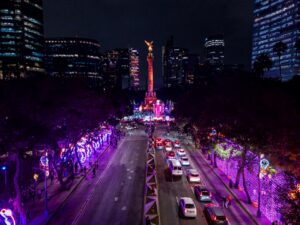 Cempasúchil, xolos y ajolotes en la Reforma iluminada 8 Cempasúchil Flores, xolos y ajolotes en la Reforma iluminada